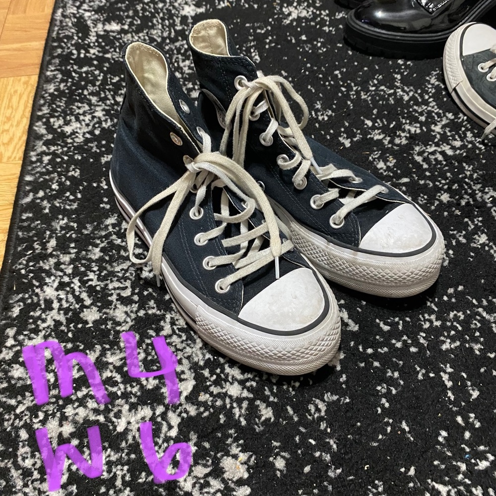 Platform hi-top converse